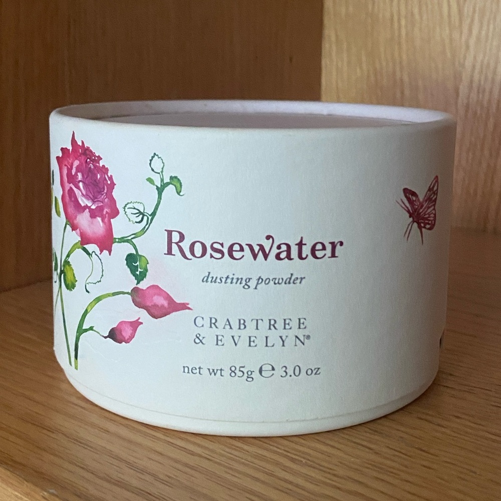 Crabtree & Evelyn Rosewater Dusting Powder - 3 oz. New and SEALED!